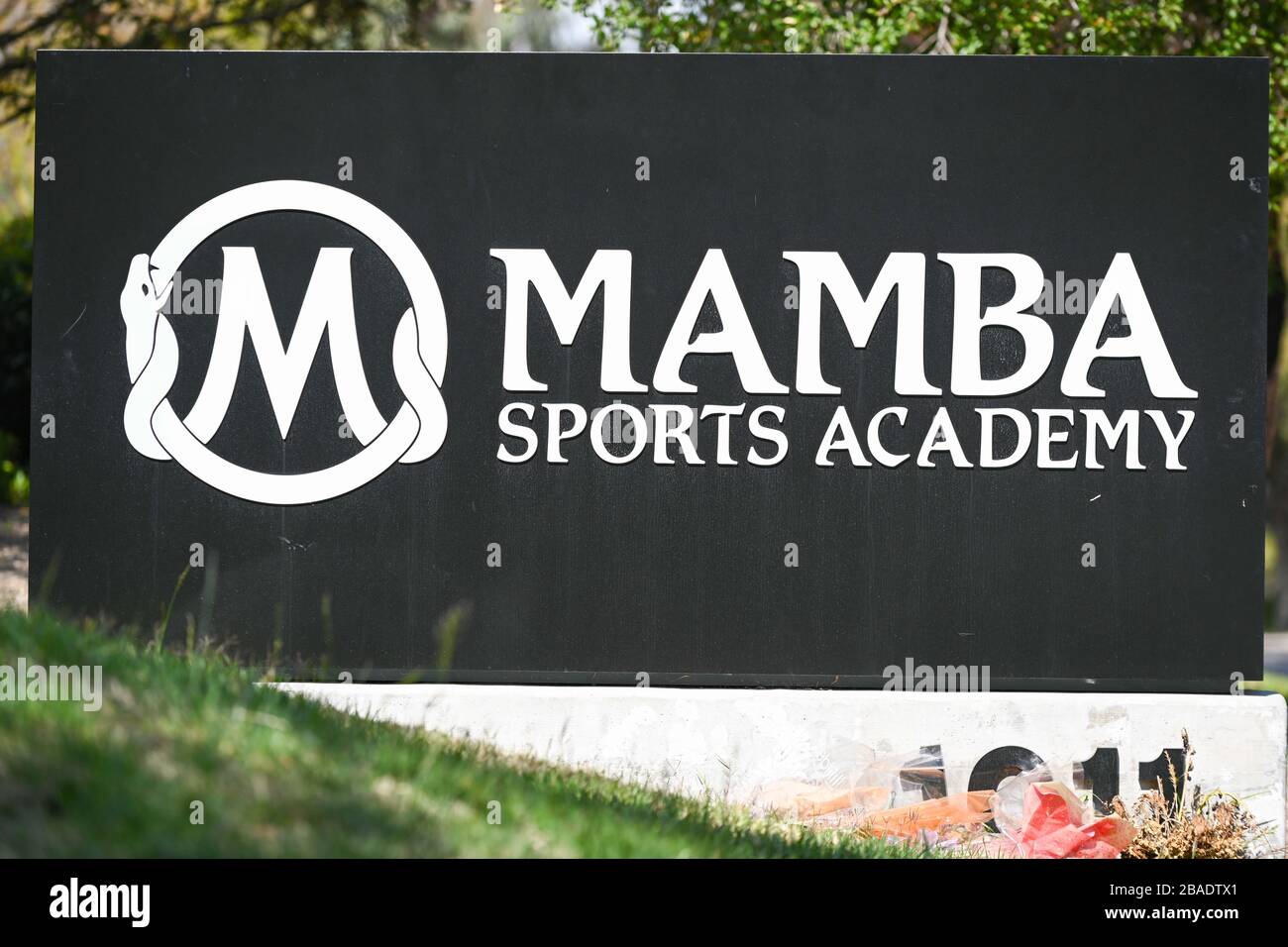General overall view of signage outside the Mamba Sports Academy