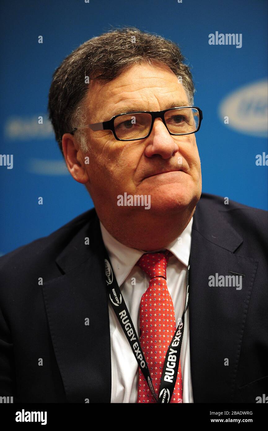 Brendan Guilfoyle of P&A Partnership on Day One of the Rugby Expo 2012 Stock Photo