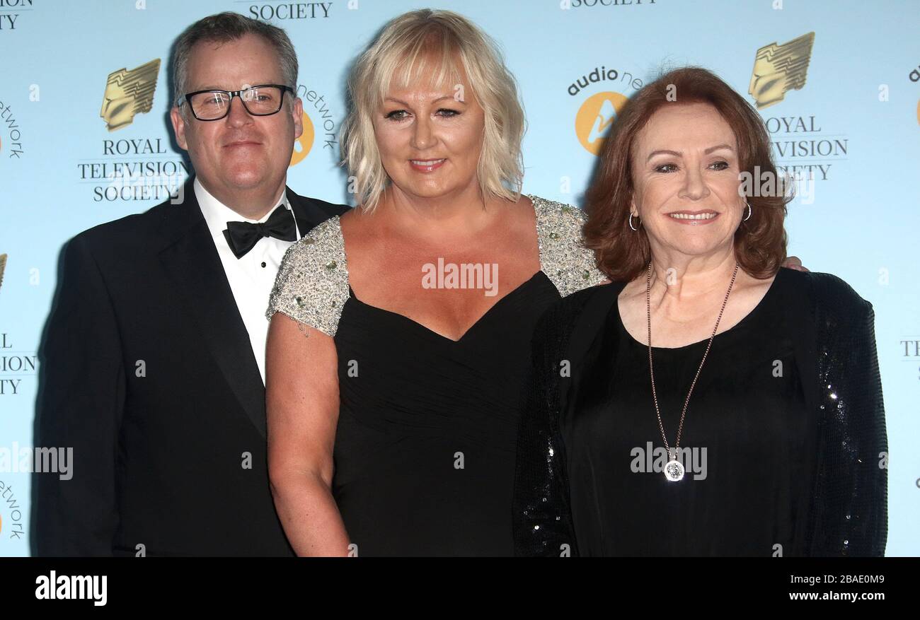 Mar 20, 2018 - London, England, UK - RTS Programme Awards 2018,    Photo Shows: Peter Gunn, Sue Cleaver and Melanie Hill Stock Photo