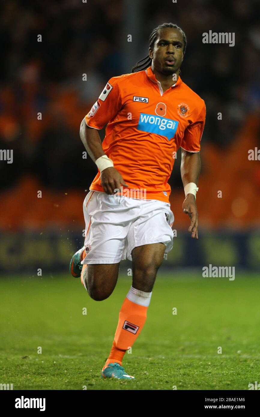 Nathan Delfouneso, Blackpool Stock Photo Alamy