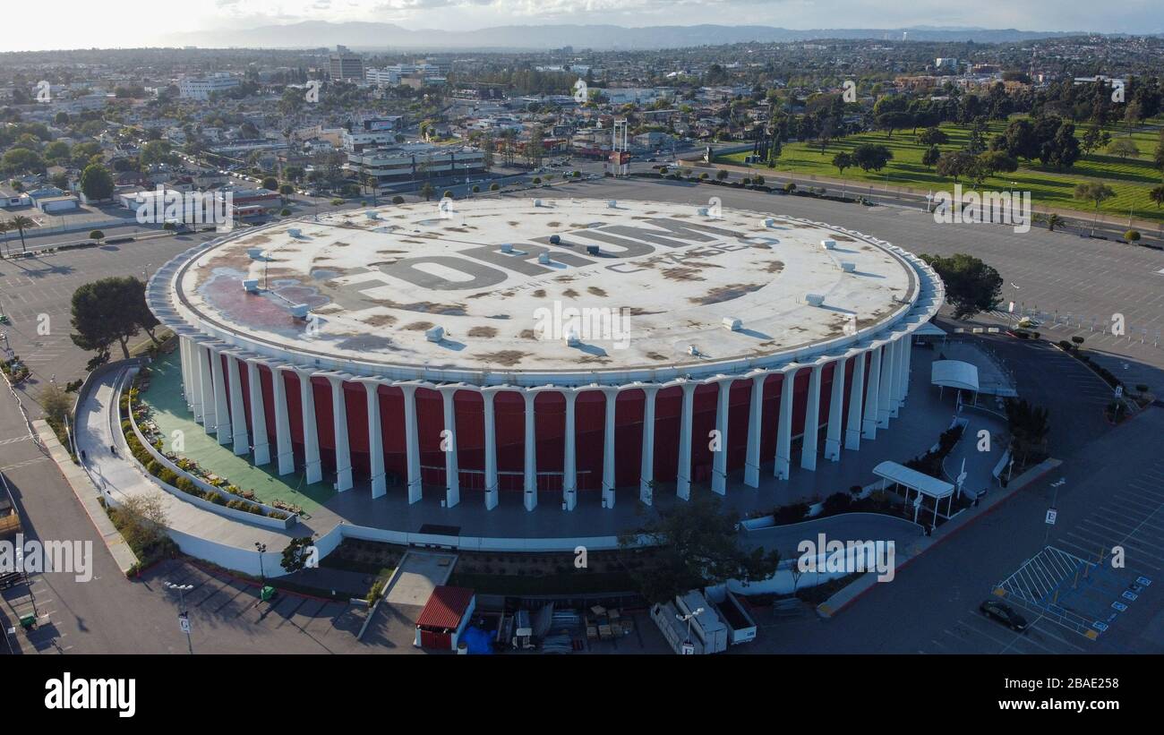 General Overall View Of The Forum Thursday March 26 2020 In Inglewood Calif La Clippers Owner Steve Ballmer Reached An Agreement To Purchase The Forum From Madison Square Garden Co On Tuesday