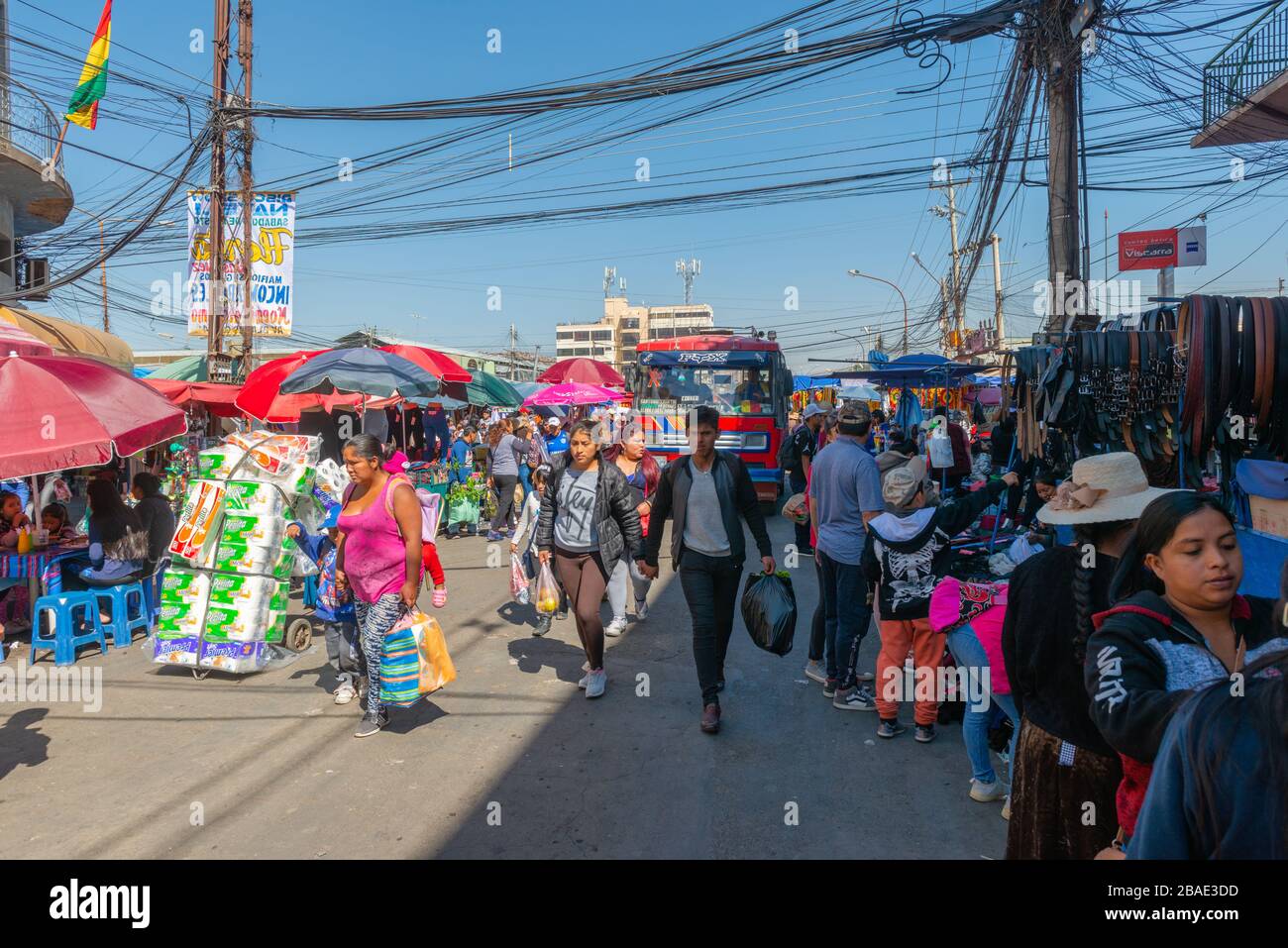 The daily La Cancha street market, Cochabamba, Department Cochabamba, Boiivia, Latin America Stock Photo