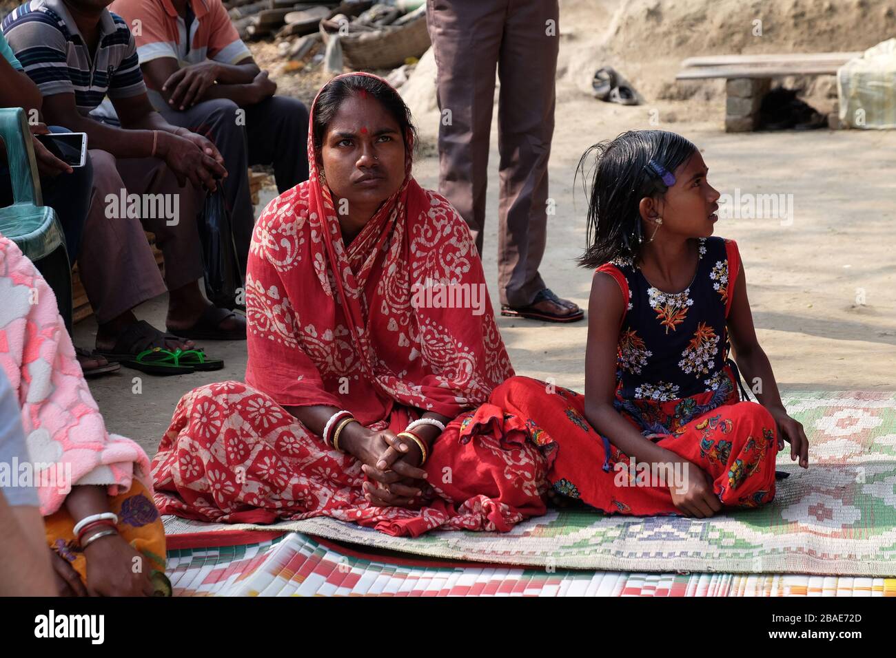 Indian village mother daughter hi-res stock photography and images - Alamy