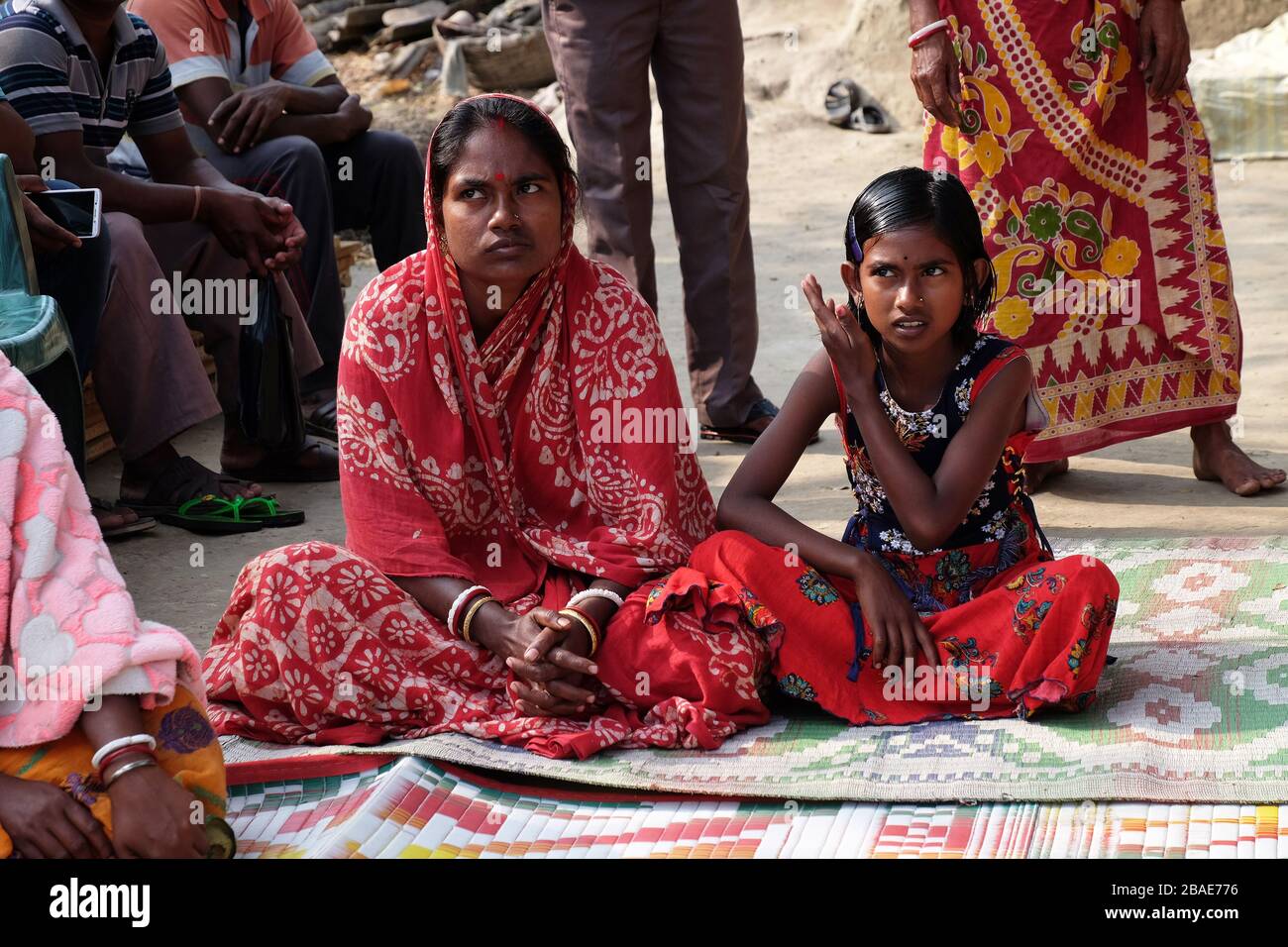 Indian village mother daughter hi-res stock photography and images - Alamy