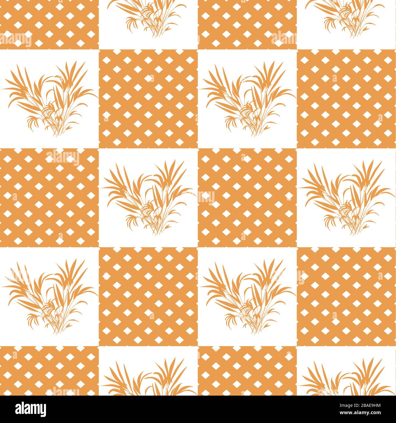 Vector Seamless pattern with house plant. Houseplant. Green natural ...