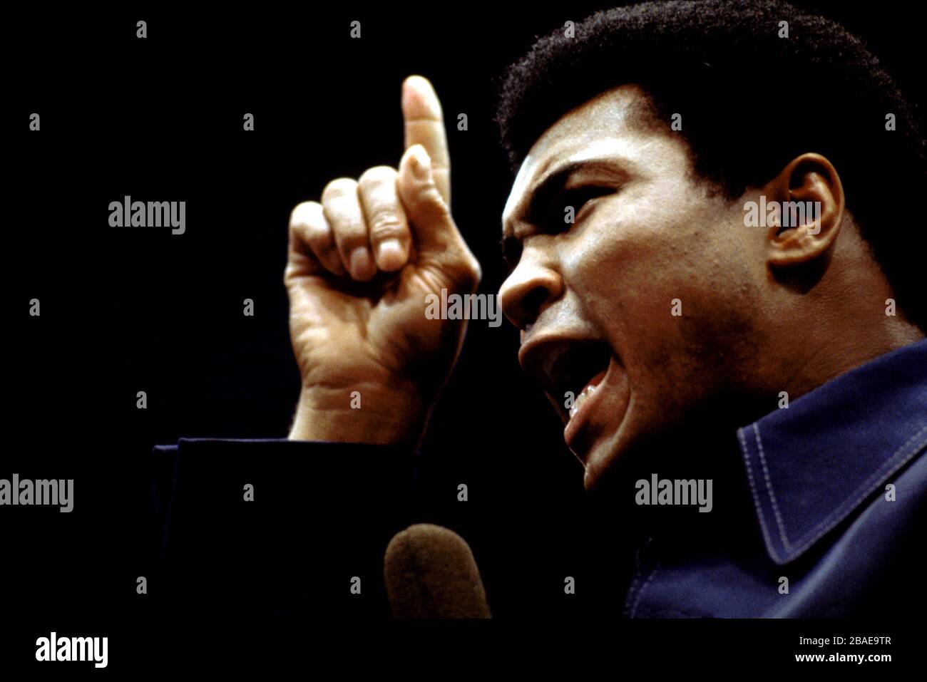 Muhammad Ali after the fight Stock Photo