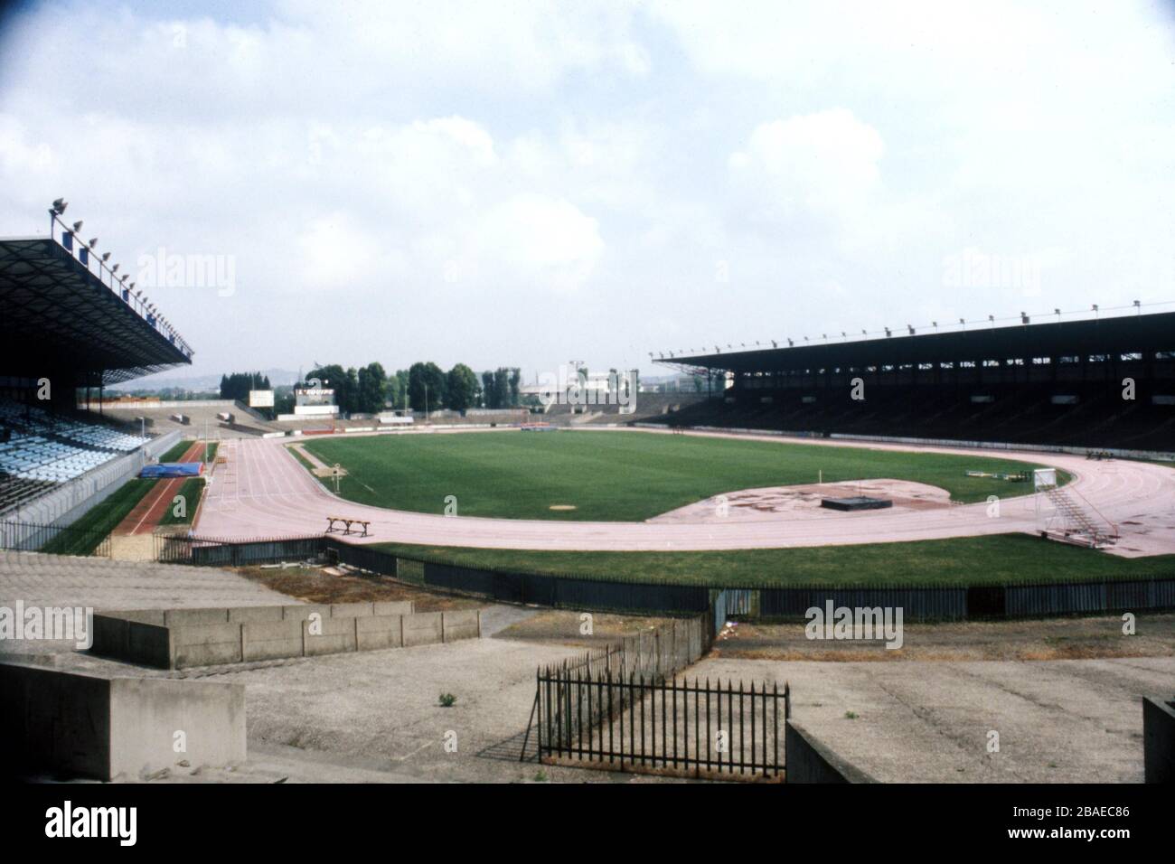 General view of the Stade Yves Du Manoir, Colombes, Paris Stock Photo
