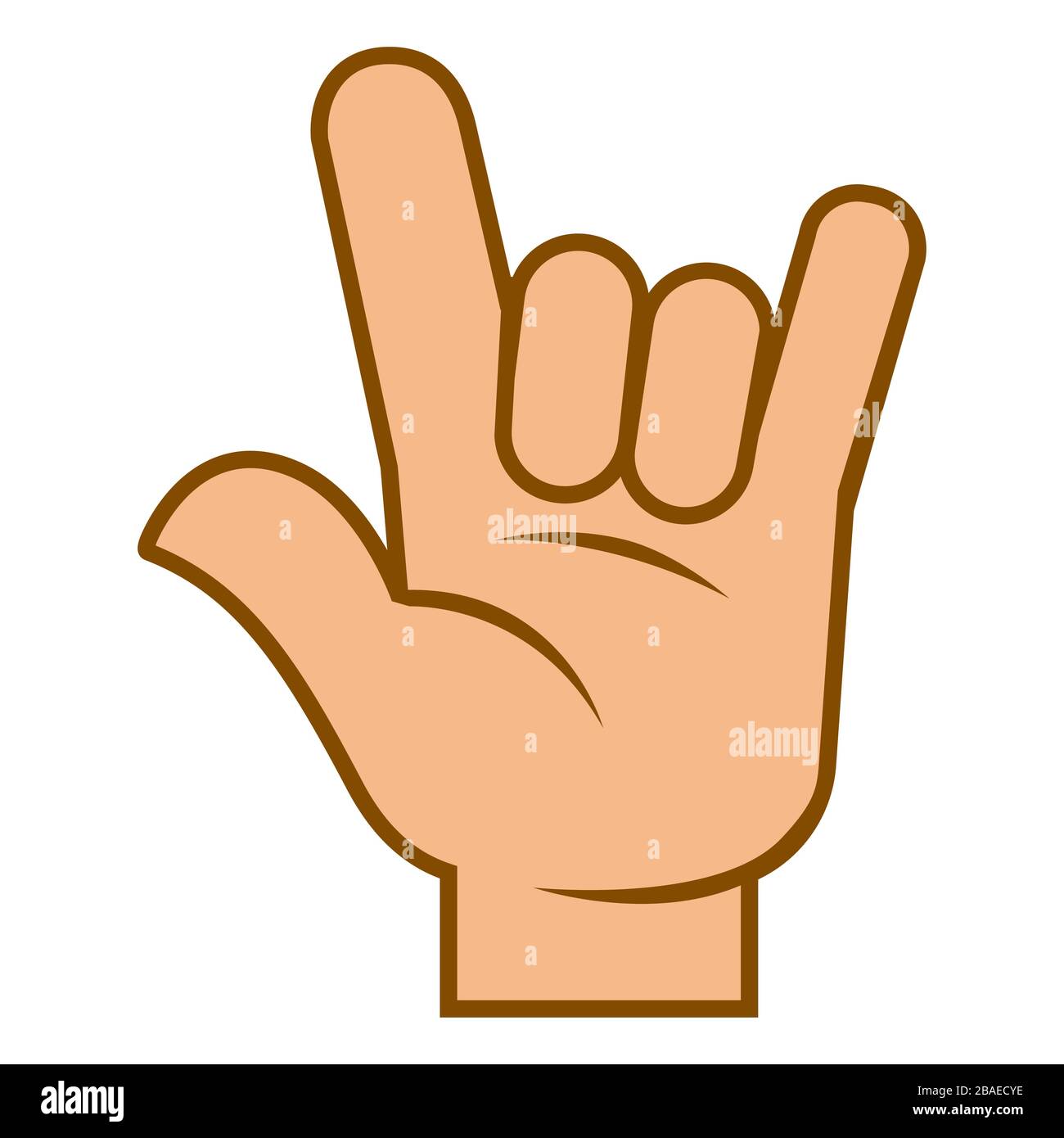 Sign language devil horns Cut Out Stock Images & Pictures Alamy