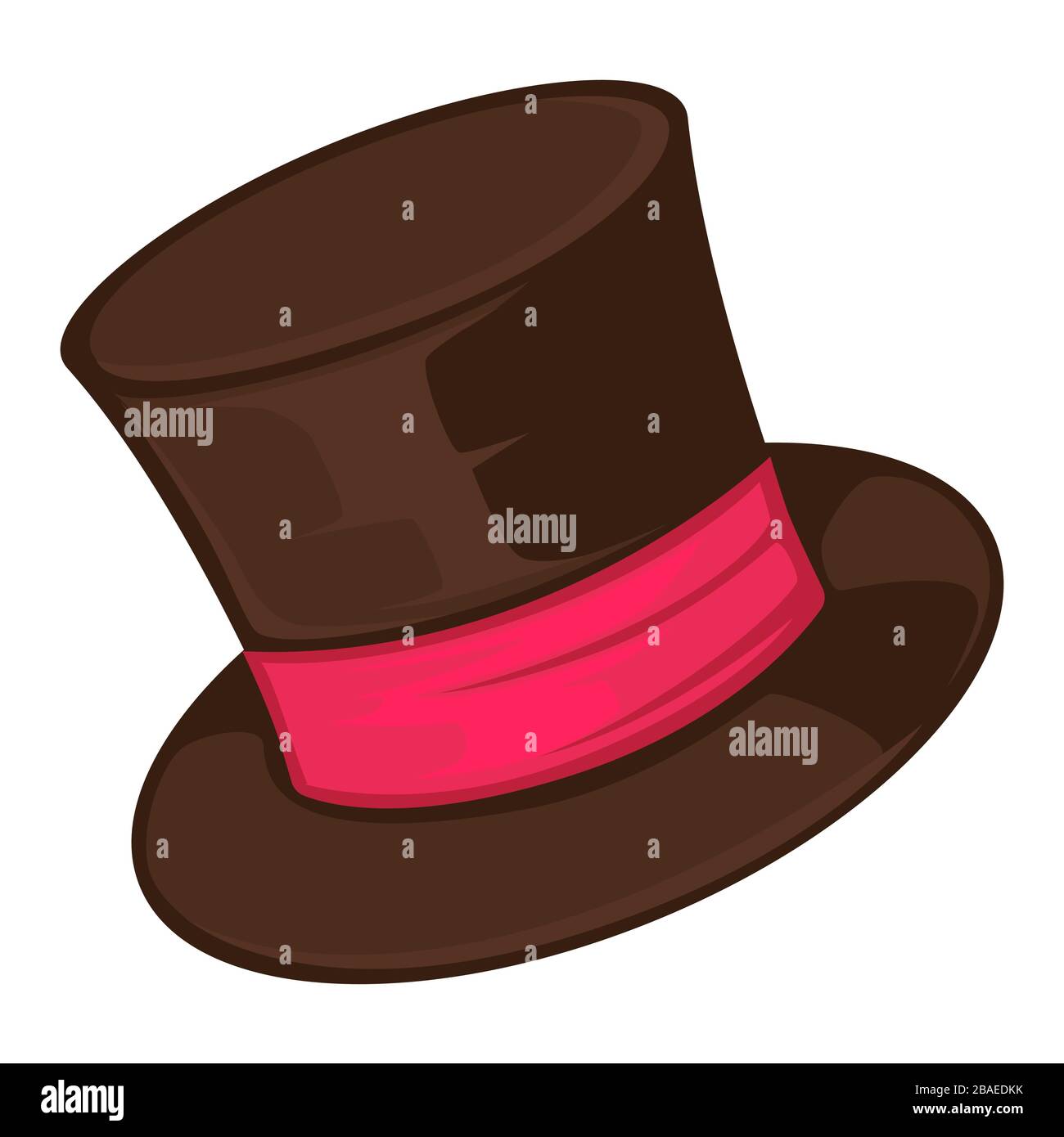 Cap with ribbon headdress accessory with circle brim vector Stock