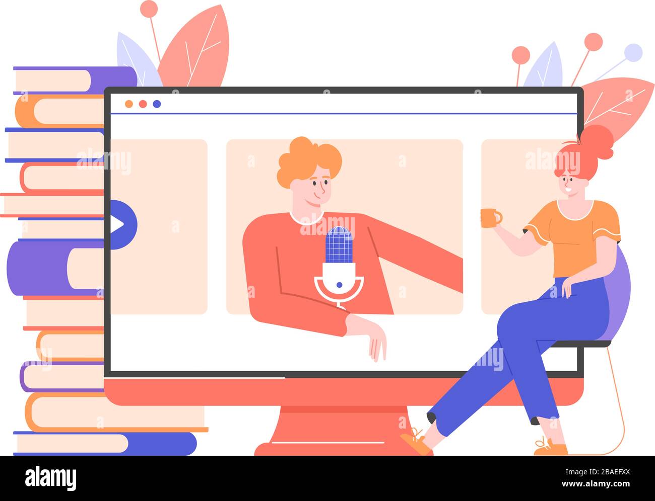 Education online computer screen Stock Vector Images - Alamy