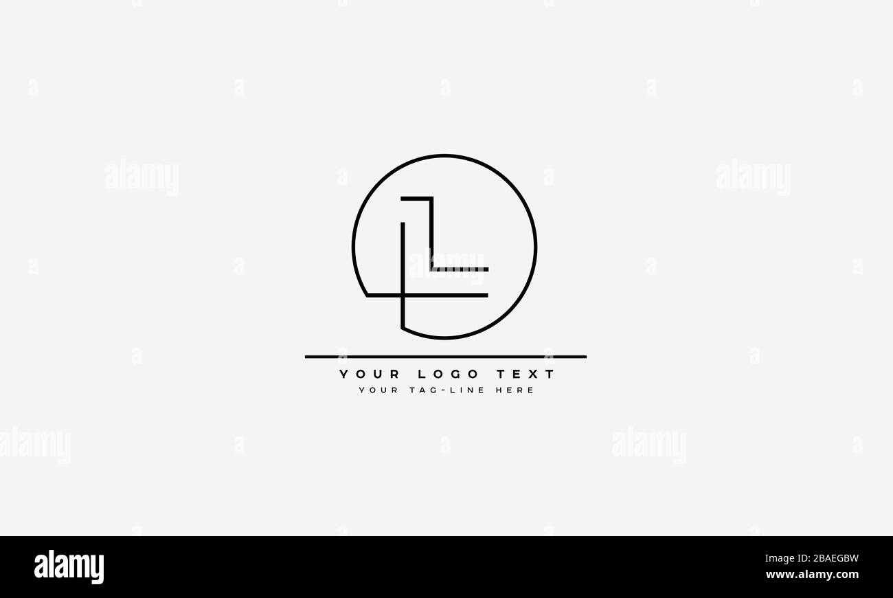 Abstract Letter L, LL alphabet Logo Design Stock Vector Image & Art - Alamy