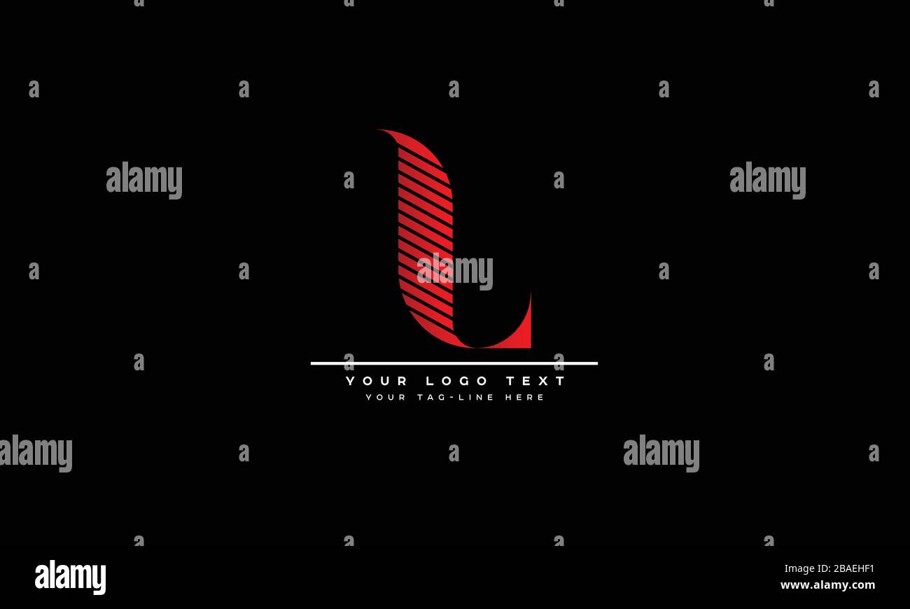 Abstract Letter L, LL alphabet Logo Design Stock Vector Image & Art - Alamy