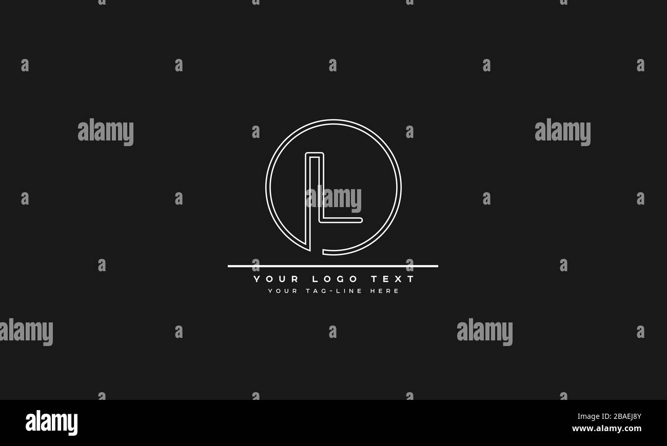 Abstract Letter L, LL alphabet Logo Design Stock Vector