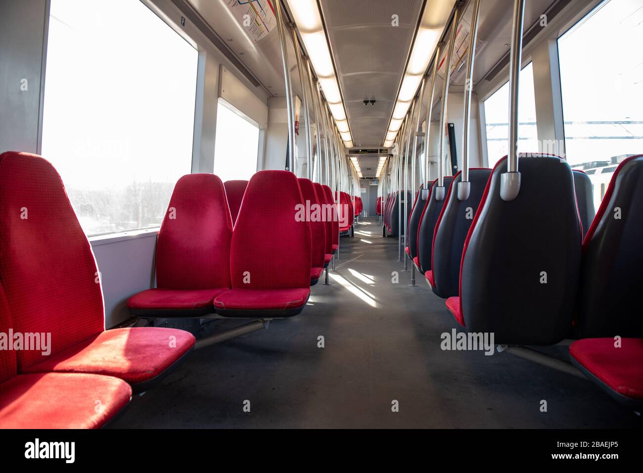 The Netherlands. Rotterdam. Due to the Corona virus, the city is virtually empty. Stock Photo