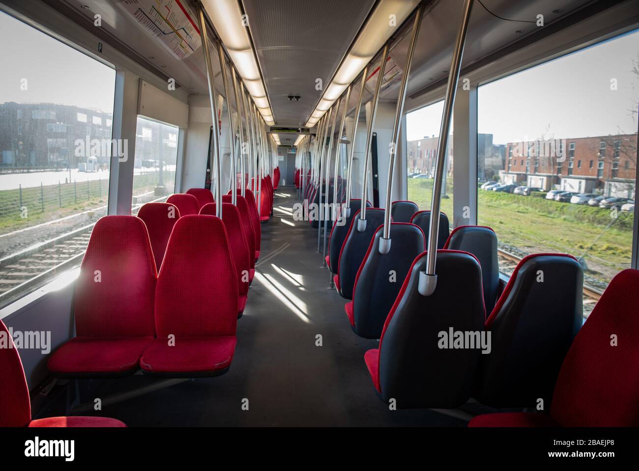 The Netherlands. Rotterdam. Due to the Corona virus, the city is virtually empty. Stock Photo