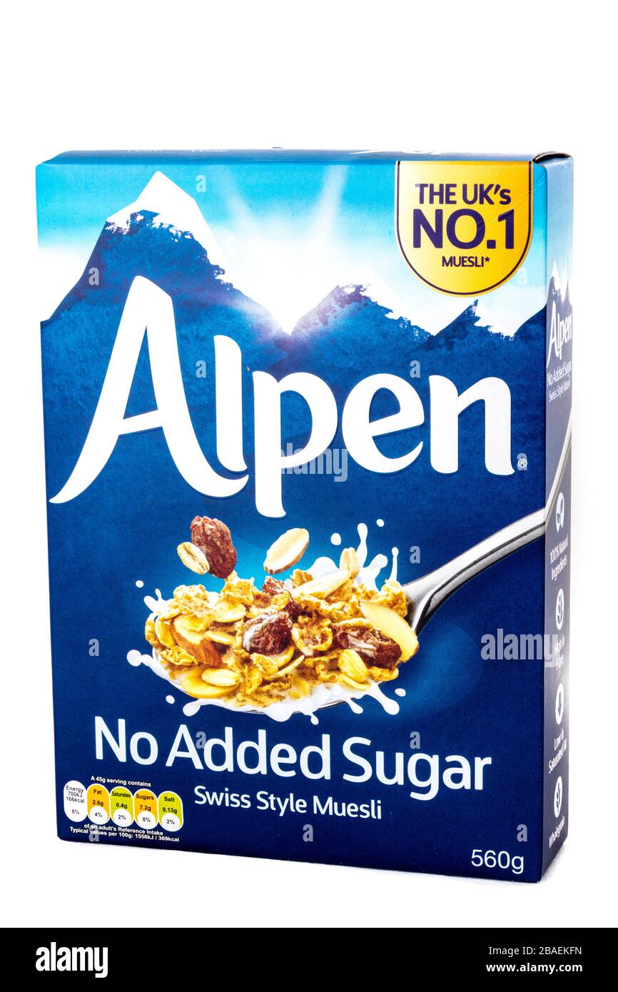 Alpen no added sugar muesli Cut Out Stock Images & Pictures Alamy