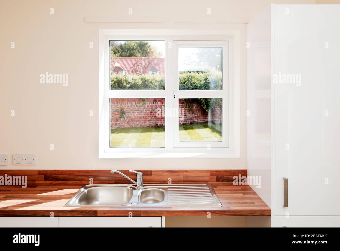 Interior of social housing in Riccall, North Yorkshire, UK. 21/9/2018 Photograph: Stuart Boulton. Stock Photo