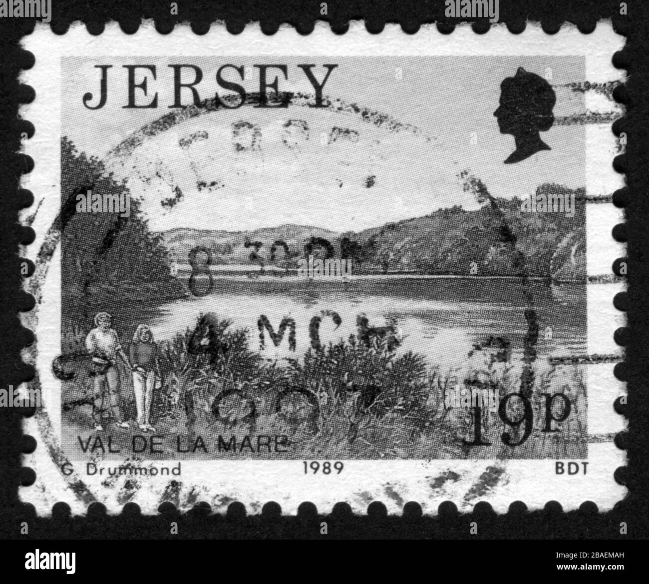 Jersey stamps Black and White Stock Photos & Images Alamy