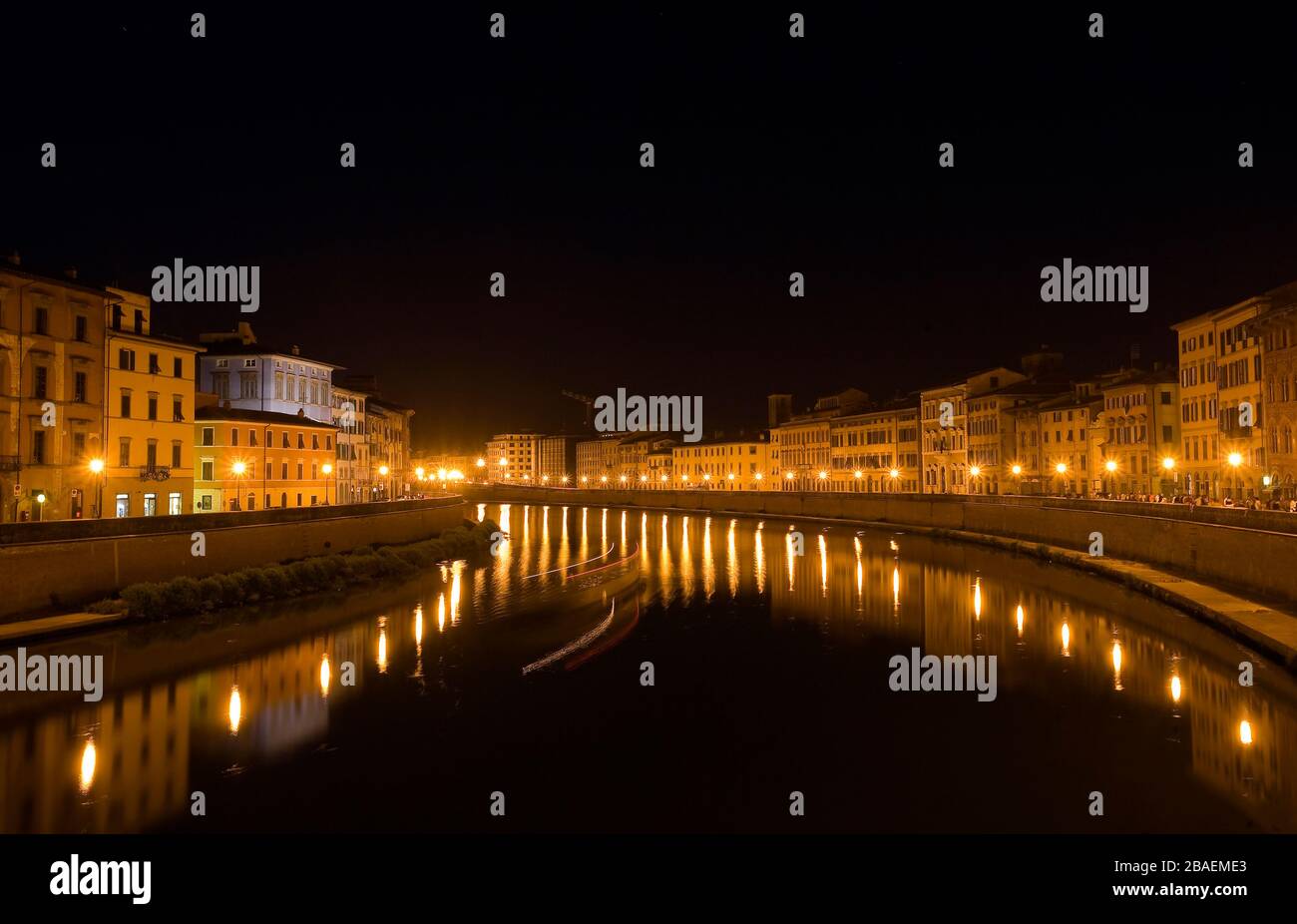 Arno river,Pisa city,Tuscany,Italy,Europe. Stock Photo