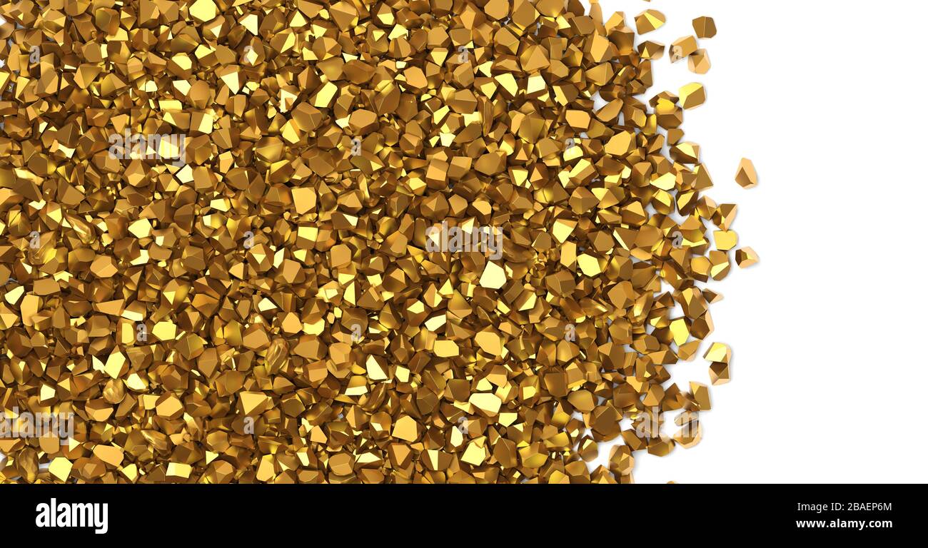 Gold nugget on white background hi-res stock photography and images - Alamy