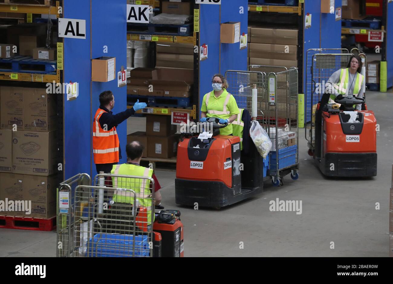 Deliveries personal protective equipment ppe hires stock photography