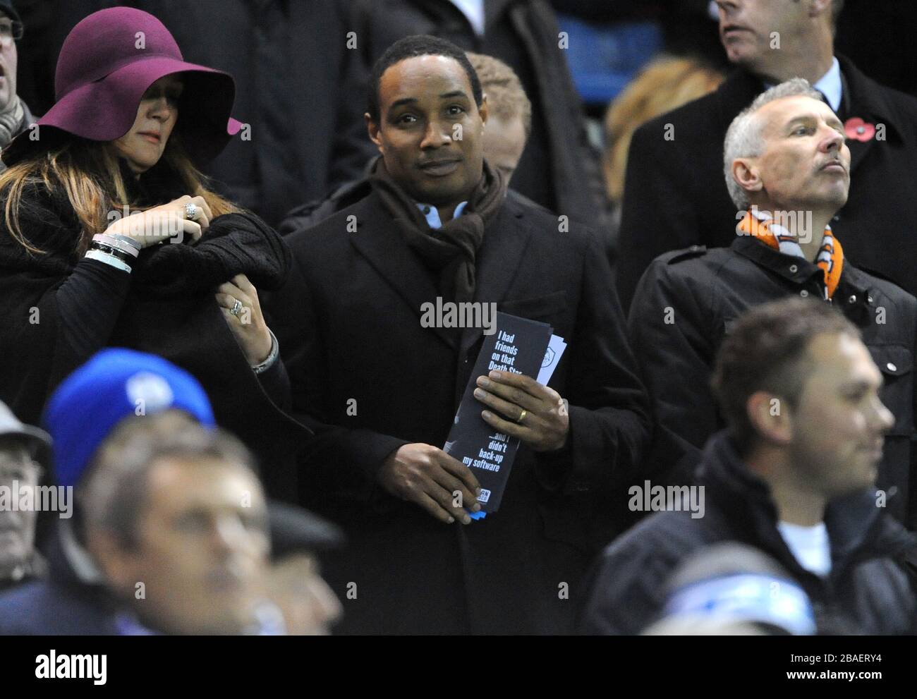 Paul Ince in the stands to watch the game between Sheffield Wednesday