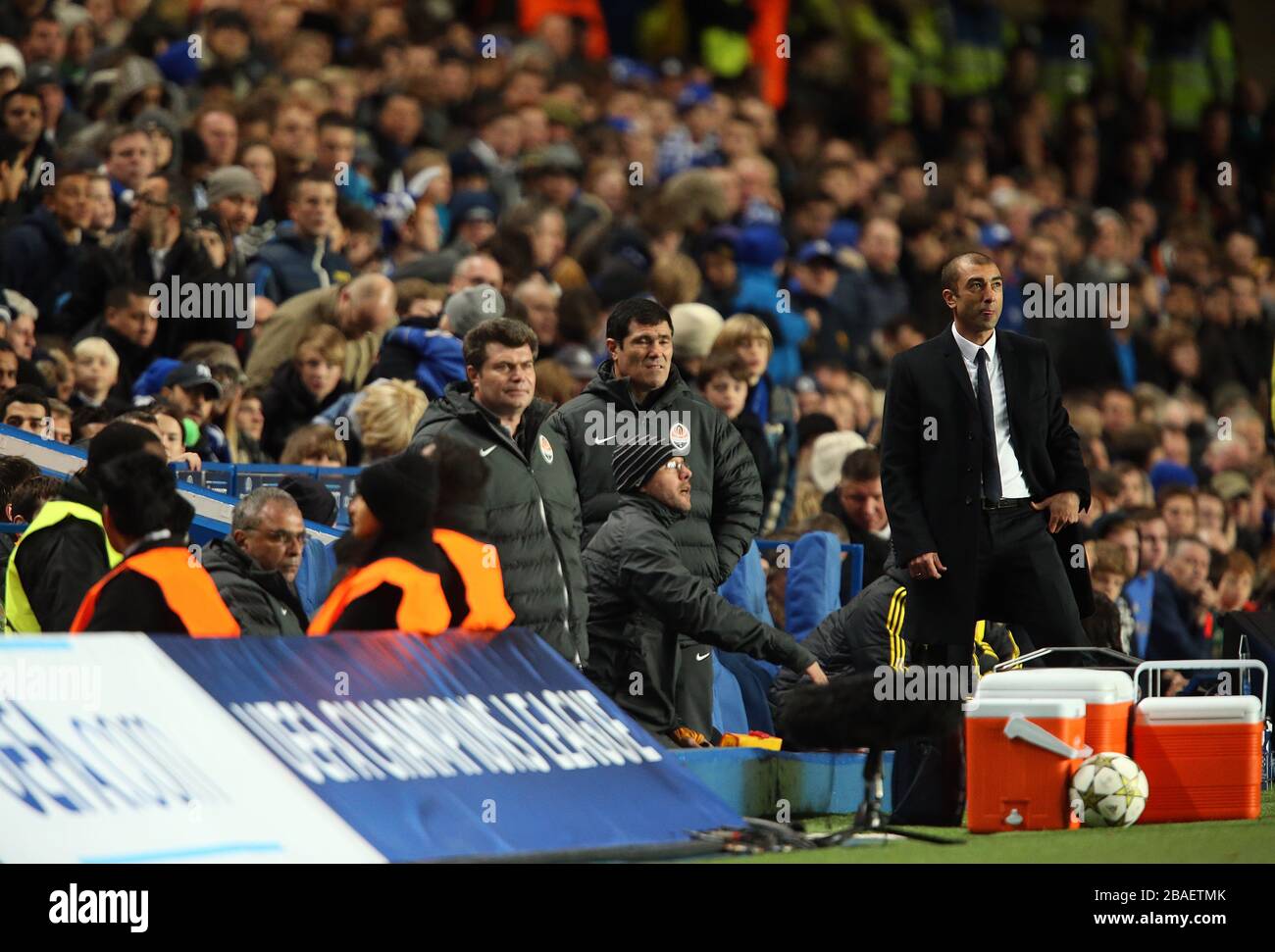 Photo Signée 28x20 Cm - Gianfranco Zola + Di Matteo - Chelsea Et Légendes Italiennes