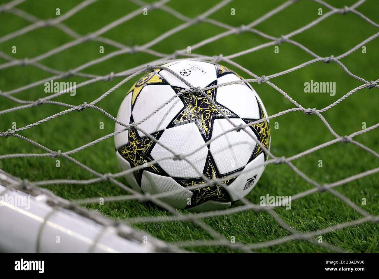UEFA Champions League match day ball Stock Photo
