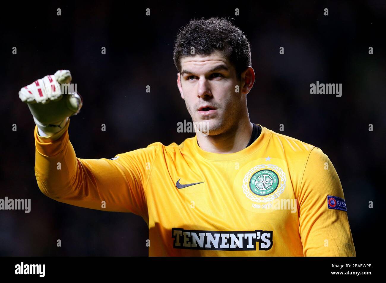 Fraser Forster, Celtic goalkeeper Stock Photo