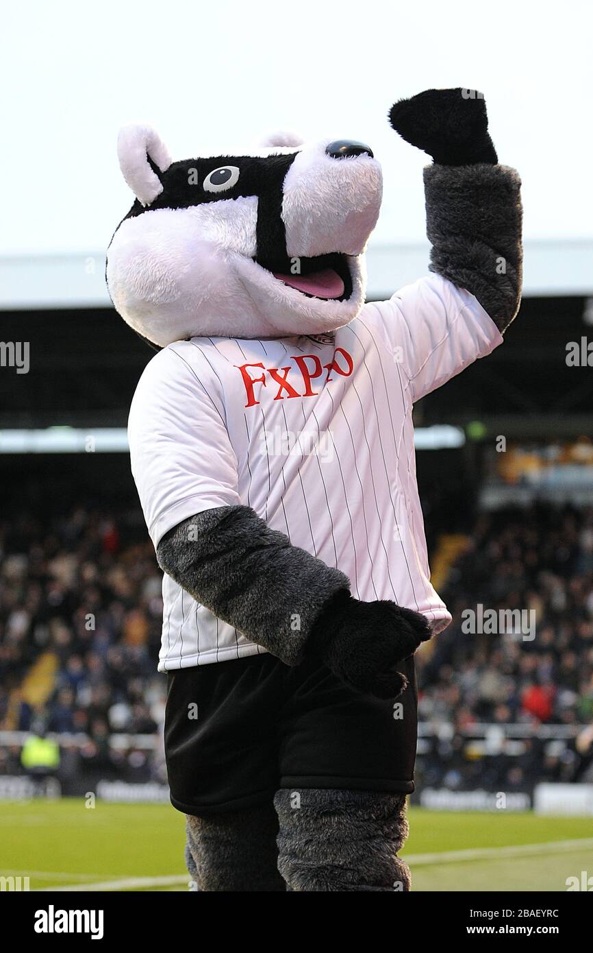 Billy the Badger, Fulham Mascot Stock Photo