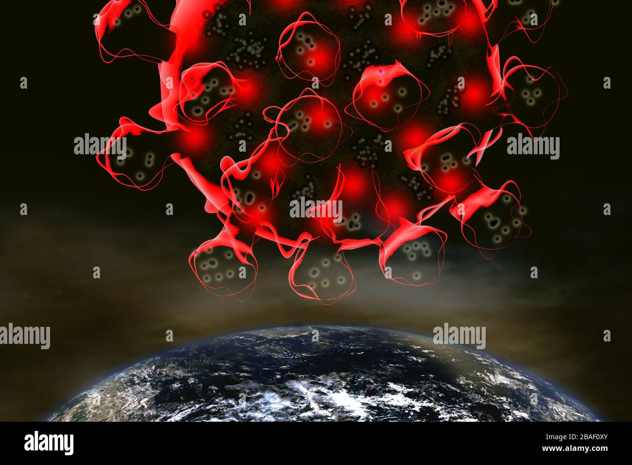 Coronavirus SARS CoV-2. Covid-19 and Planet Earth Stock Photo - Alamy