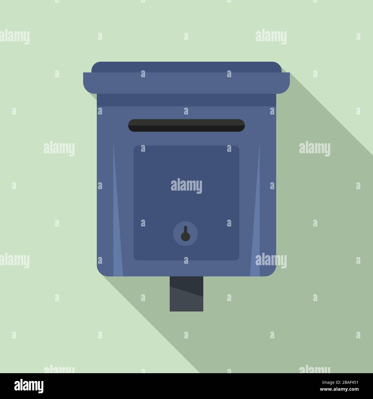 Message mailbox icon. Flat illustration of message mailbox vector icon