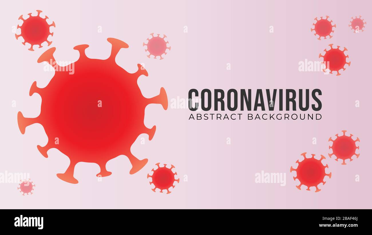 Red Orange Covid 19 Coronavirus Illustration Abstract Background Design Template Stock Vector Image Art Alamy