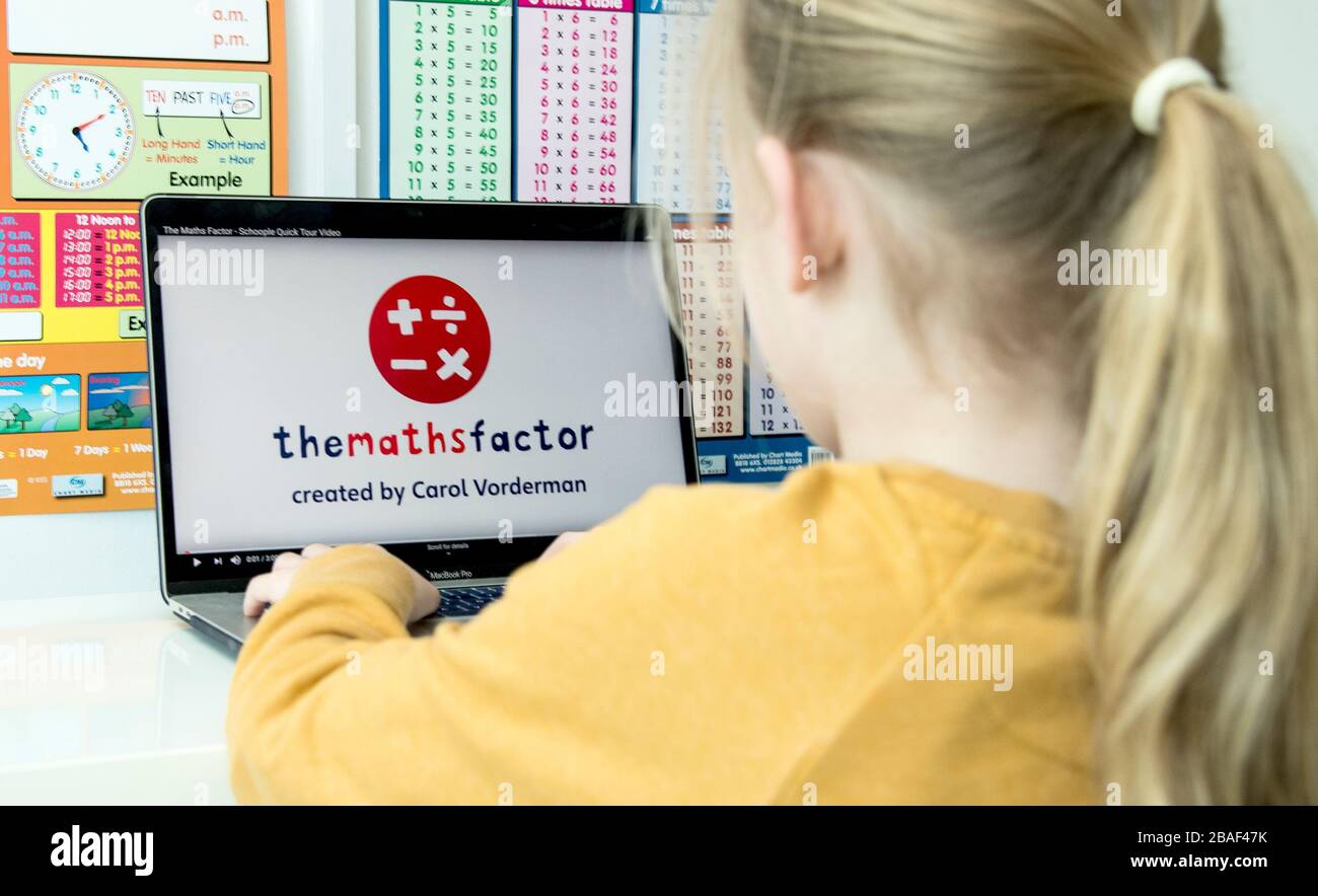 Mia joins in the Maths Factor created by Carol Vorderman for children