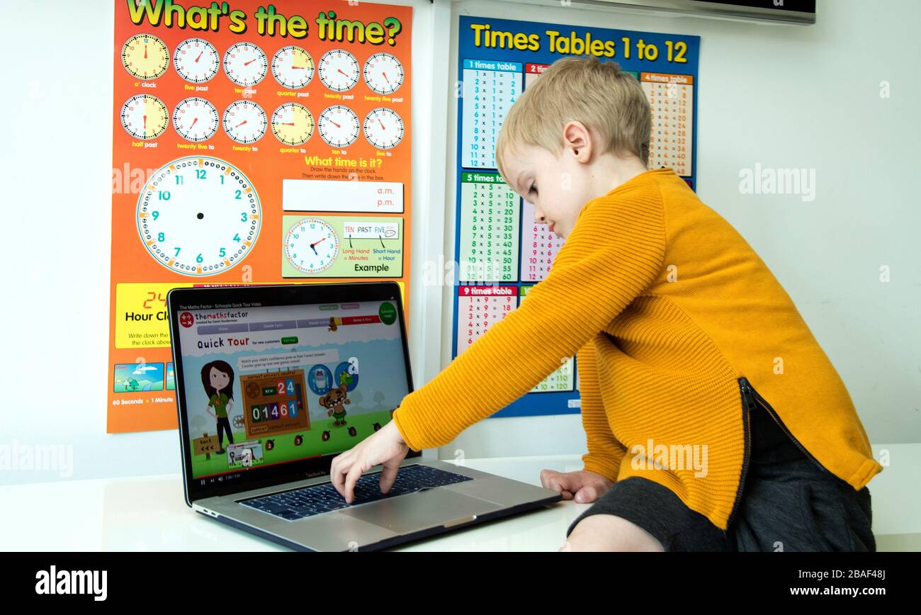 Jack joins in the Maths Factor created by Carol Vorderman for children in isolation due to the