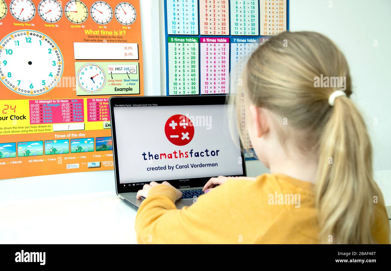 Mia joins in the Maths Factor created by Carol Vorderman for children