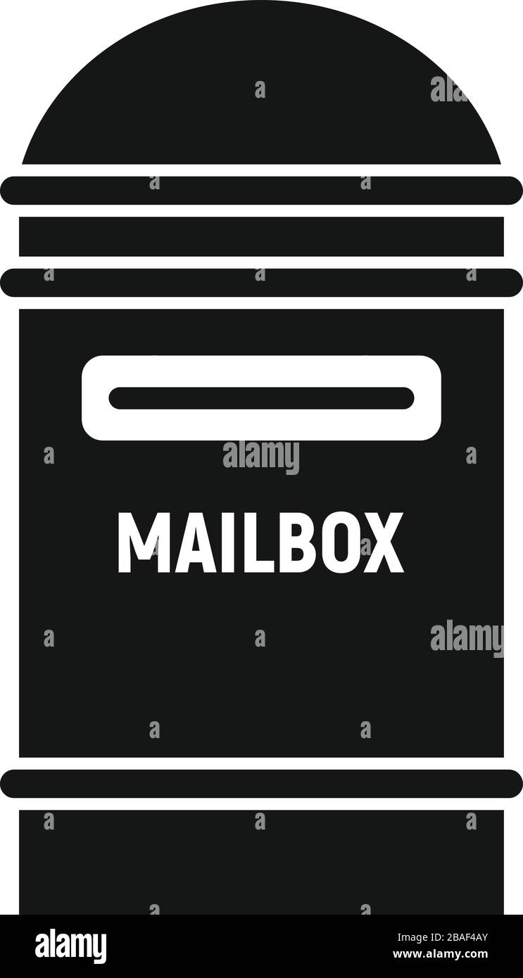 Letter mailbox icon. Simple illustration of letter mailbox vector icon ...