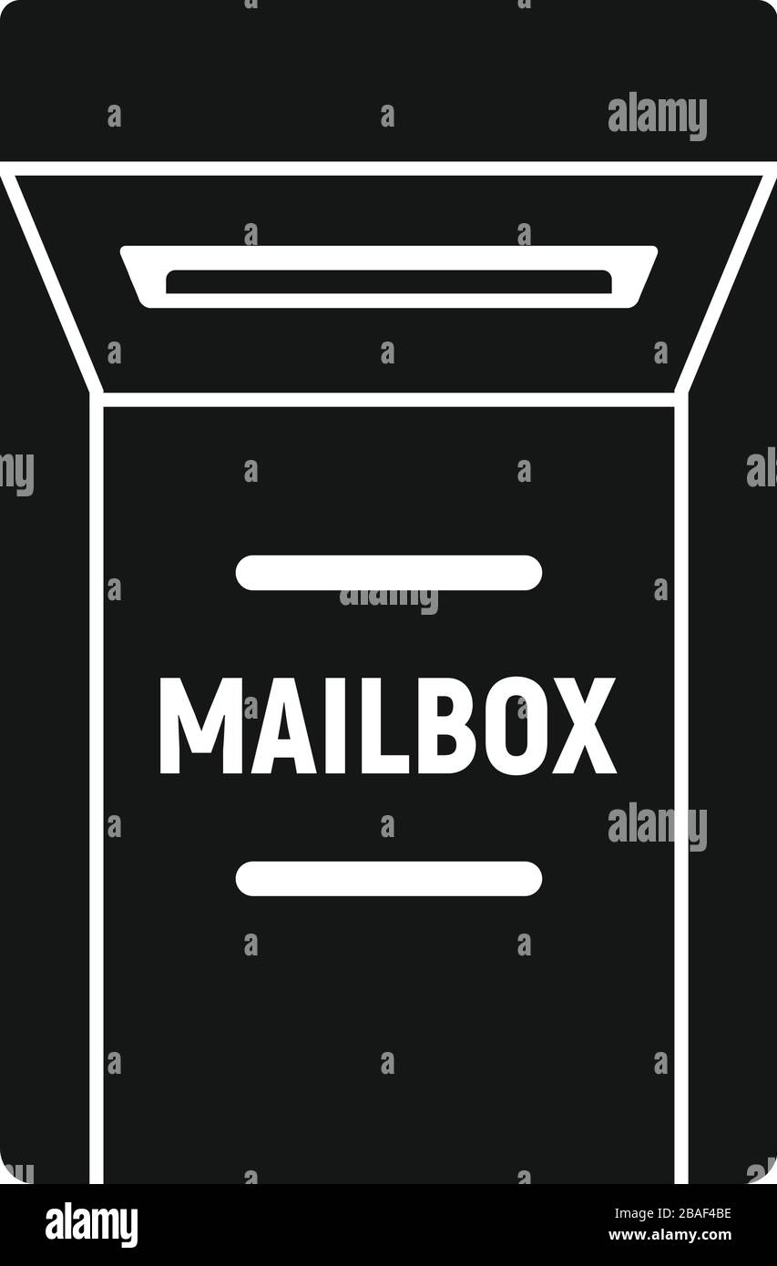 Open mailbox icon. Simple illustration of open mailbox vector icon for ...