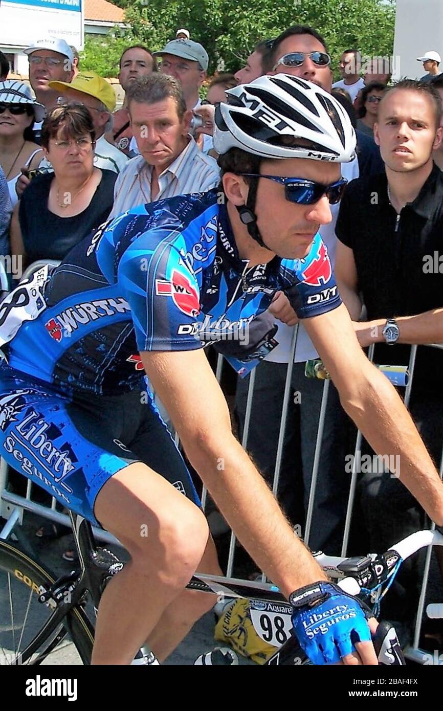 Ángel Vicioso,of Liberty Seguros during the Tour de France 2005, Etape 2 cycling race, Challans – Les Essarts (182 Km) on JULY 03, 2005 in Challans , France - Photo Laurent Lairys / DPPI Stock Photo