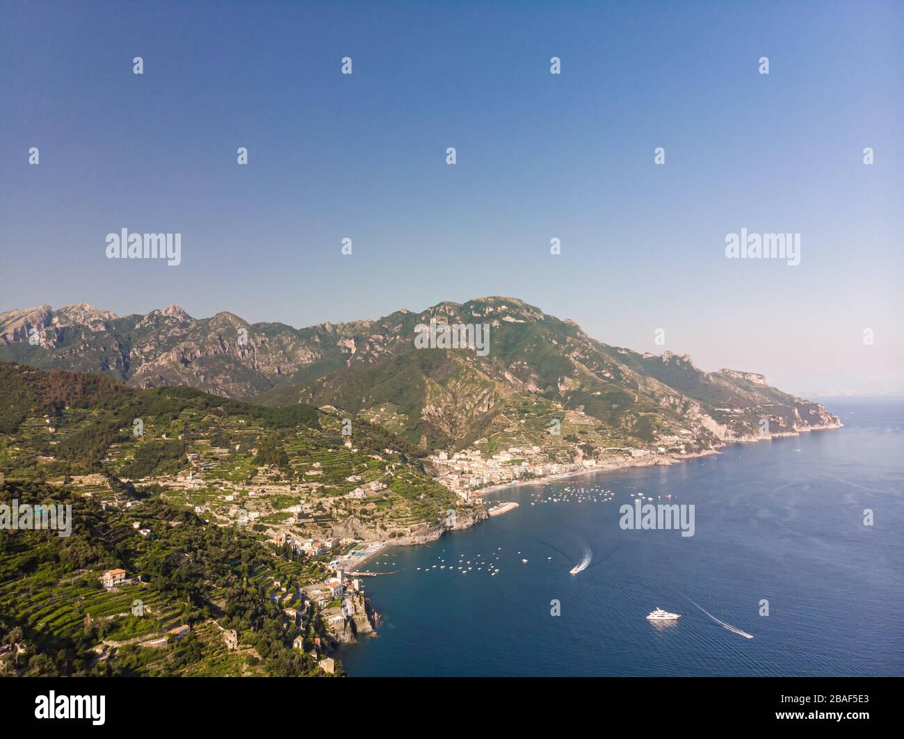 Amalfi coast Italy aerial stuning landscape Stock Photo - Alamy