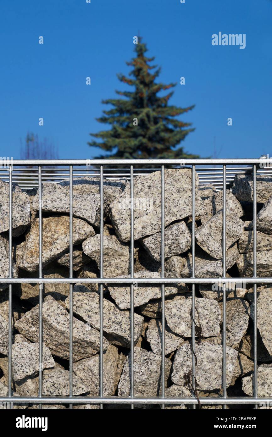 Gabions wall gabion stone hi-res stock photography and images - Alamy