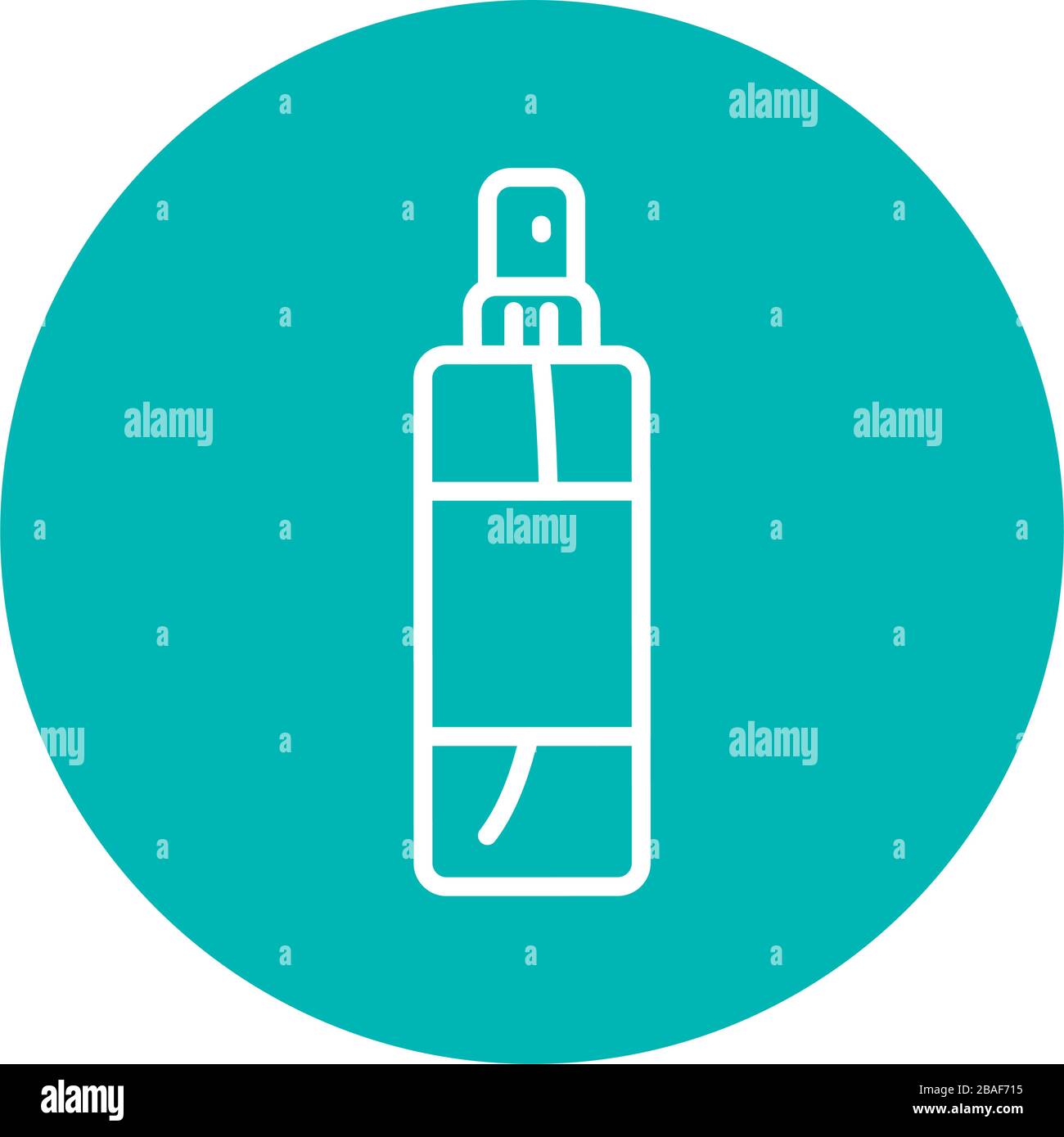 cleaning spray portable bottle icon over white background, block style ...