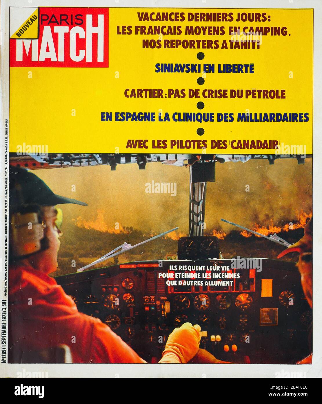 Frontpage of French news and people magazine ParisMatch, n° 1269