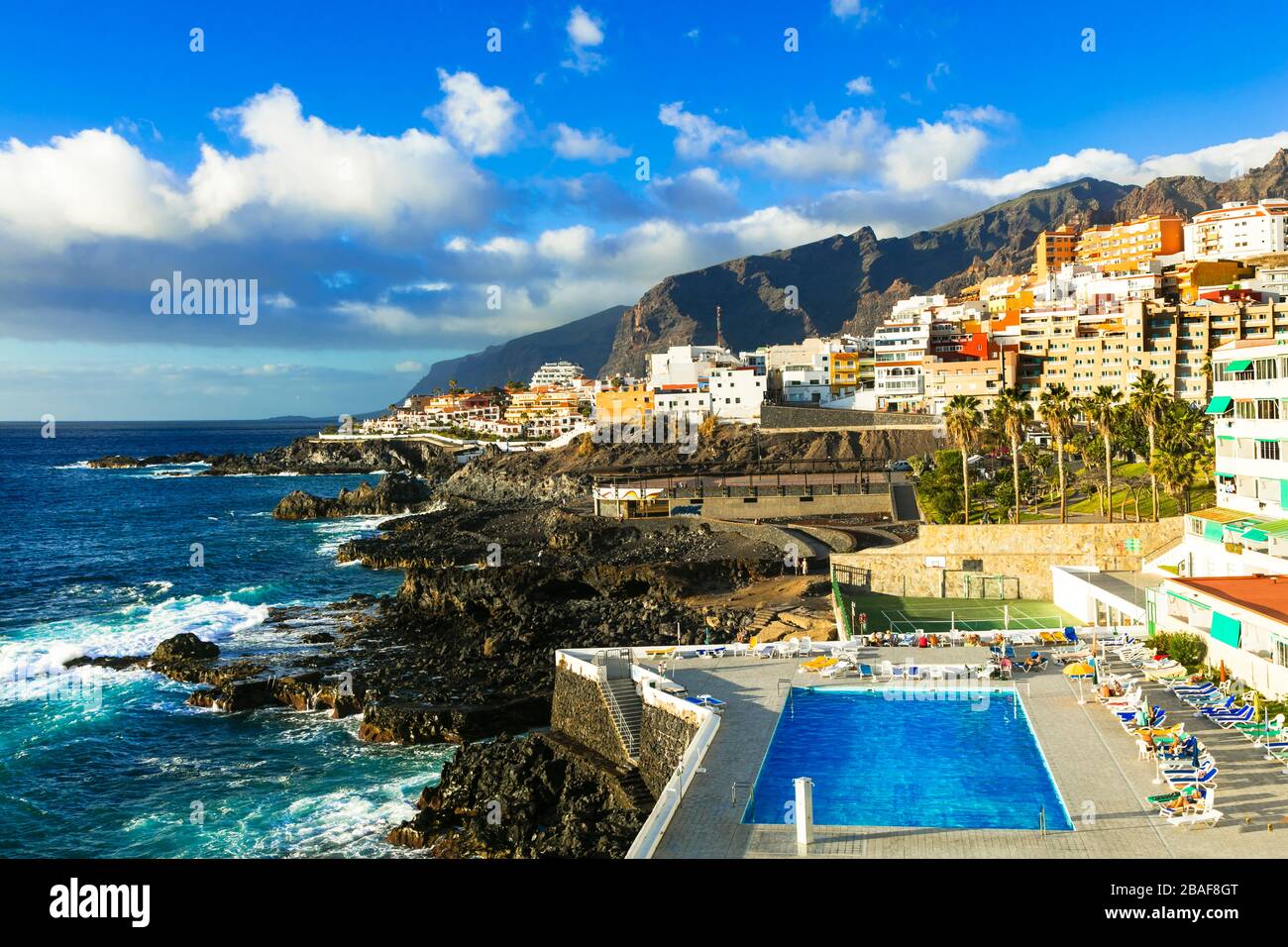 Impressive Puerto de Santiago village,Tenerife ,Canary village,Spain Stock  Photo - Alamy