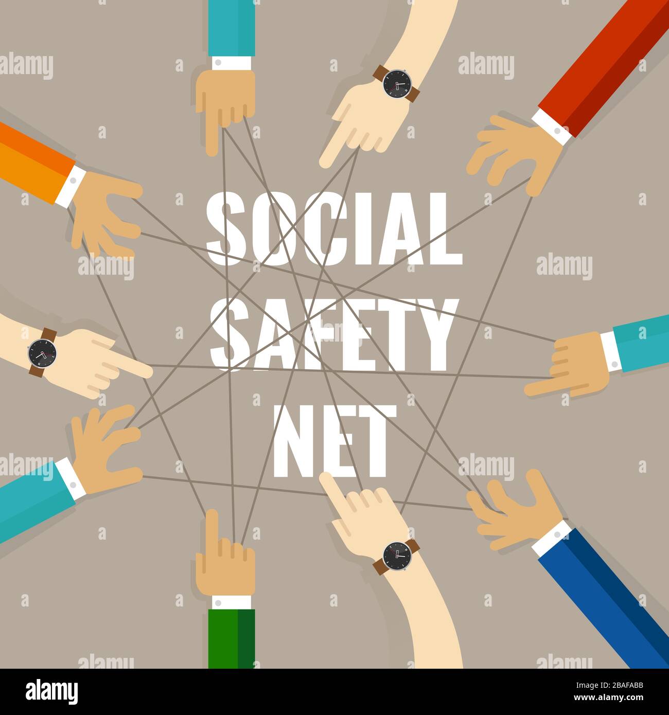 Welfare society Stock Vector Images Alamy