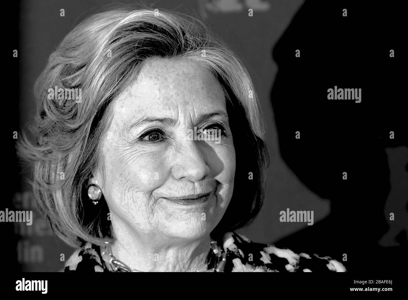 Hillary Rodham Clinton attends the photocall for Hillary during the 70th Berlin Film Festival in Berlin, Germany. 25th February 2020 © Paul Treadway Stock Photo