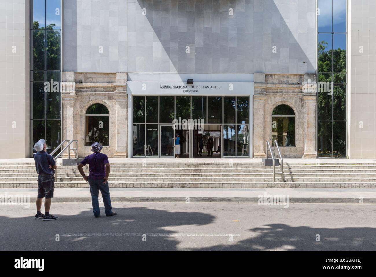 Museo Nacional de Bellas Artes, Arte Cubano, National Museum of Fine Arts front exterior, in Havana, Cuba Stock Photo