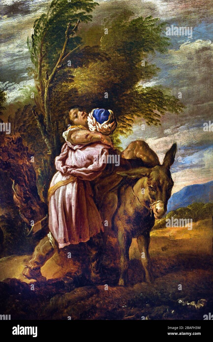 The Parable of the Good Samaritan 1620 by Domenico Fetti e Bottega 1589-1623 Italy, Italian, Stock Photo