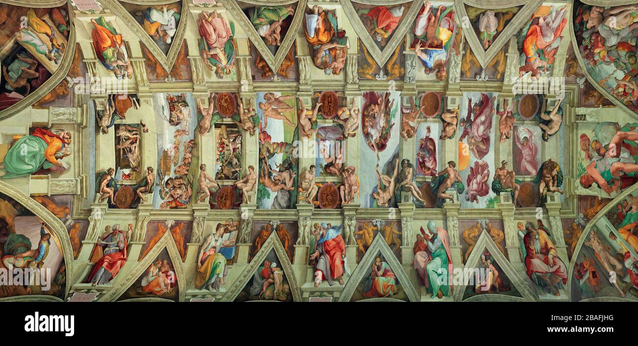 Roof of Sistine Chapel Stock Photo