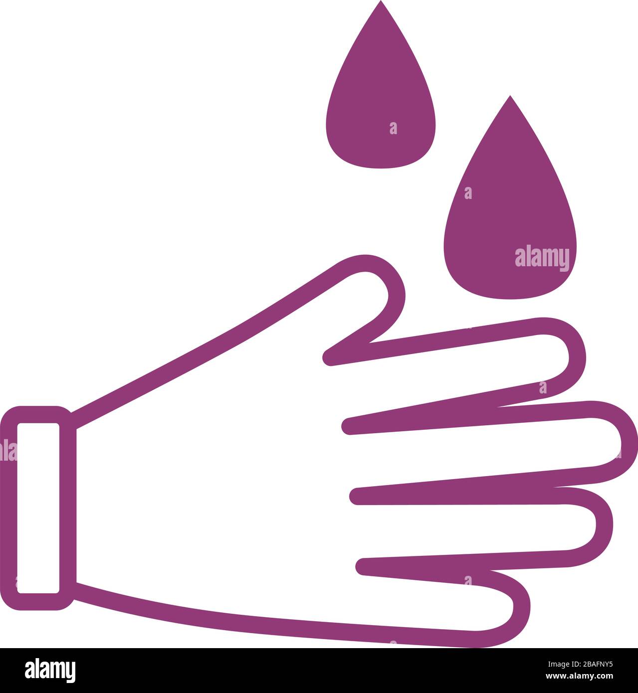 rubber gloves protection toolline style Stock Vector Image & Art - Alamy